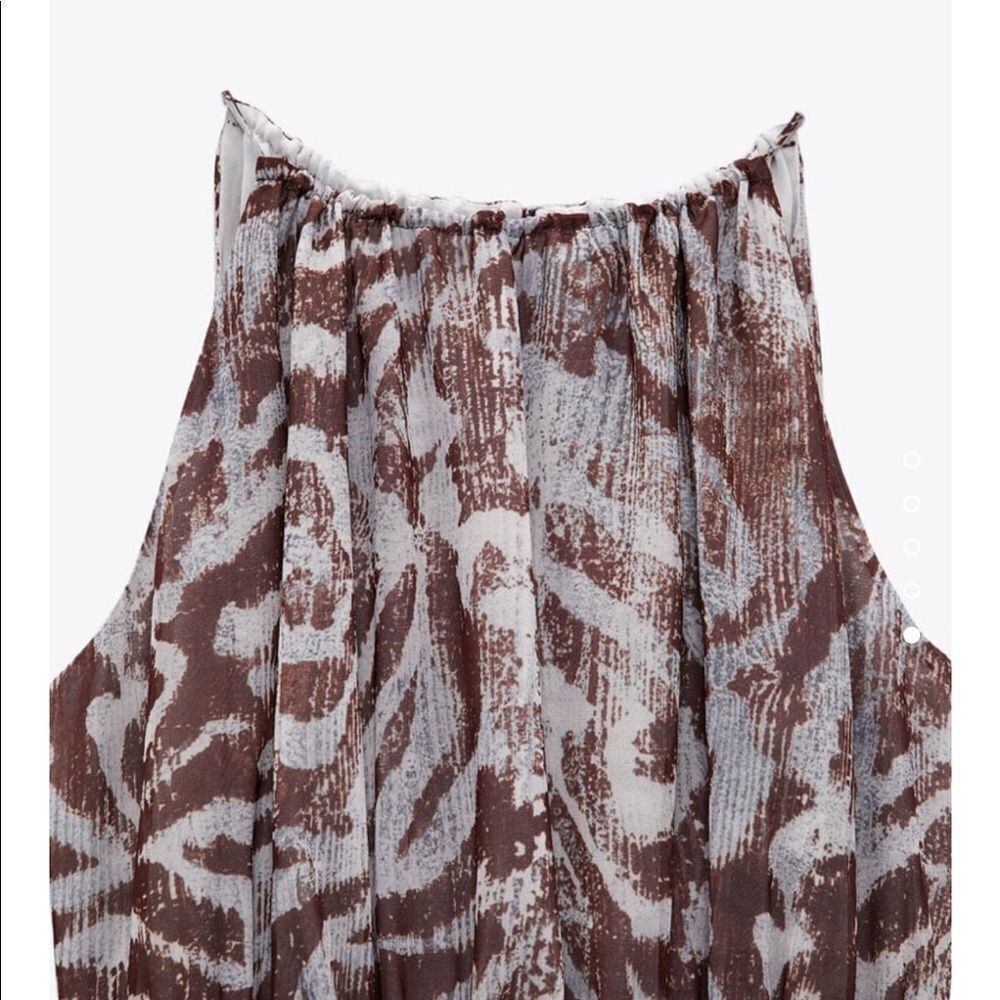 Zara printed smocked short dress NWT - Picture 5 of 5
